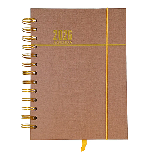 Agenda Espiral Capa dura 2026 12,9x17,9cm 168fls  Interponte