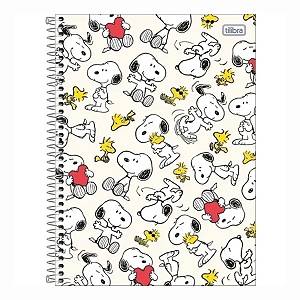 Caderno Espiral Cd Colegial 10Mat/160fls Snoopy Tilibra