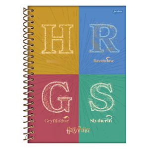 Caderno Espiral Cd Colegial 10Mat/160fls Harry Potter Jandaia