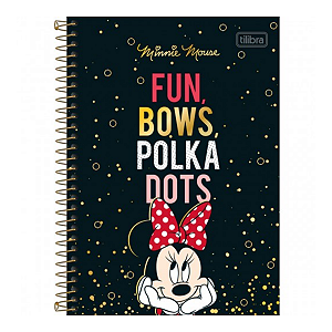 Caderno Espiral Capa dura Uni 01mat/80fls Minnie Tilibra