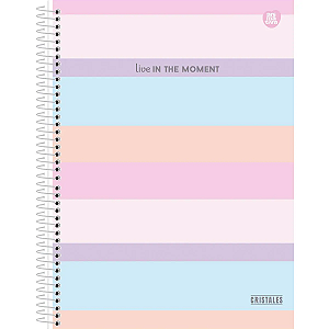 Caderno Espiral Cf 01Mat/80fls Cristales Animativa
