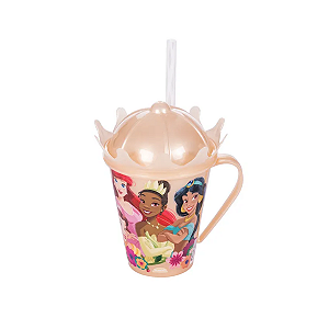 Caneca com Tampa Coroa Princesas 36ml Plasútil