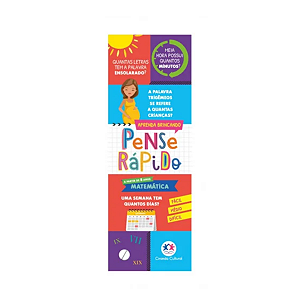 Livro Infantil Pense Rápido Matemática Ciranda Cultural