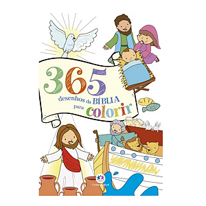 Livro Infantil D/Colorir 365 desenhos da Bíblia Ciranda Cultural