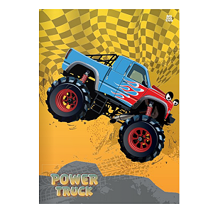 Caderno Brochurão Capa dura Power Truck 80fls Animativa SD