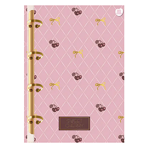 Caderno Argolado Colegial Cd 160fls Sweet Cherry Animativa