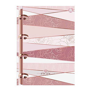 Caderno Argolado Colegial Cd Rosa Rose 160fls Animativa
