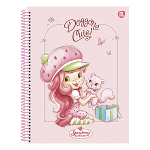 Caderno Espiral Cd Colegial Moranguinho 1Mat/80fls Animativa