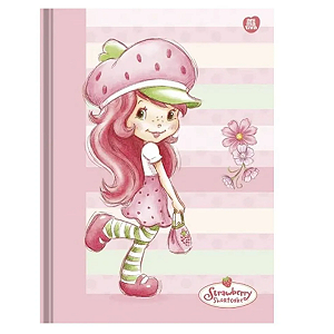 Caderno Colegial Costurado Capa dura Moranguinho 160fls Animativa