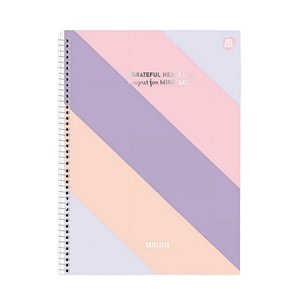 Caderno Espiral Capa dura Universitário Cristales 80fls Animativa
