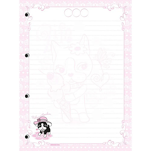 Refil de Caderno C/4 Furos 80fls Rebecca Bonbon Animativa