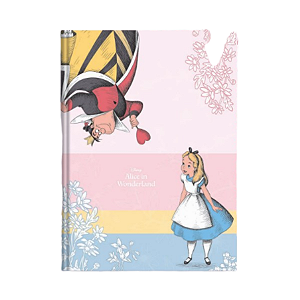 Caderno Brochurão Capa dura Alice In Woderland 80fls Animativa