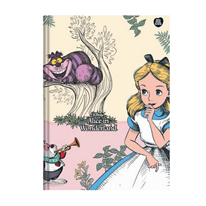 Caderno Brochurão Cd Alice In Woderland 80fls Animativa