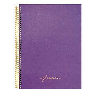 Caderno Espiral Capa Dura Colegial 10Mat/160fls Glimmer Animativa