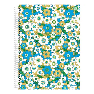 Caderno Espiral Cd Uni 10Mat/200fls Kbom Feminino Animativa