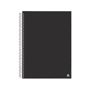 Caderno Espiral Cd Uni Kbom Black 15Mat/210fls Animativa