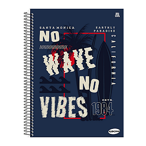 Caderno Espiral Capa dura Kbom Masculino 01Mat/96fls Animativa