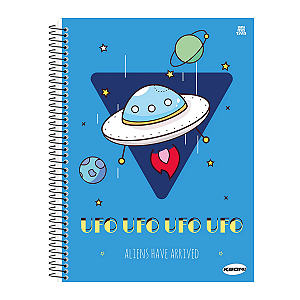 Caderno Esp Capa dura Kbom Masculino 01Mat/96fls Animativa
