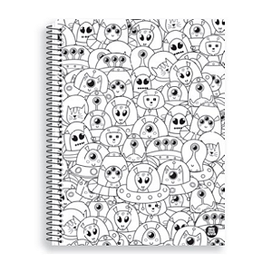Caderno Espiral Cd Uni 10Mat/160fls Color Quest Animativa