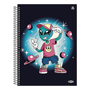 Caderno Espiral Cd 10 Matéria Bom D+ Masculino Animativa