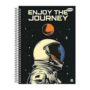 Caderno Esp Capa dura Kbom Masculino 300fls Animativa
