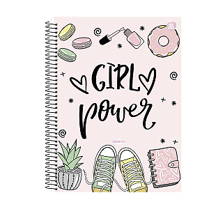 Caderno Espiral Capa dura 10Mat/160fls Bom D+ Feminino Animativa