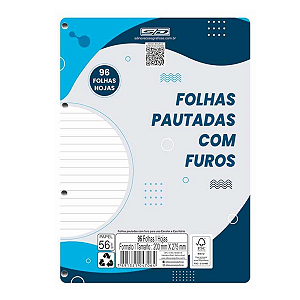 Refil Para Fichário 96 folhas Animativa
