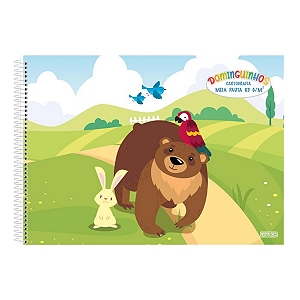 Caderno Cartografia Espiral Cd Dominguinhos 40fls Animativa