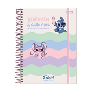 Agenda Planner Espiral Capa dura Stitch 2026 80fls Foroni