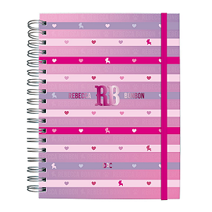 Caderno Smart Colegial Espiral Cd Rebecca bonbon 80fls Dac