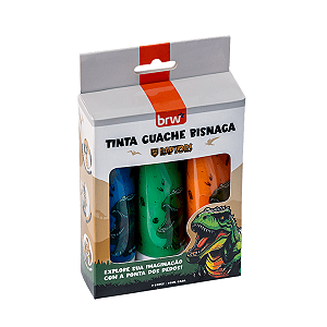 Tinta Guache 60ml Bisnaga Con 3 unidades Raptores Brw