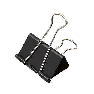 Blinder 50mm Prendedor de Papel Clips preto 12 unidades Brw