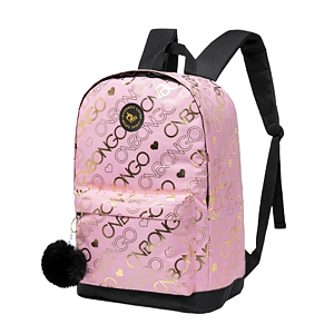 Mochila de costas Onbong Rosa/Preto OB0035 Nytron