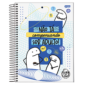 Caderno Espiral Cd The Flork 80 folhas Jandaia