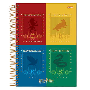 Caderno Espiral Uni 200Fls Harry Potter Jandaia