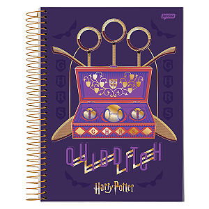 Caderno Espiral Uni 10 Matérias Harry Potter Jandaia