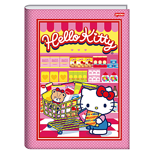 Caderno Brochurão Capa dura Hello Kitty 80fls Jandaia