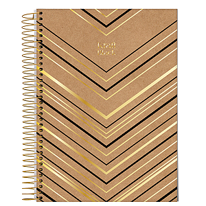 Caderno Espiral Capa dura Kraft Black 160 folhasJandaia