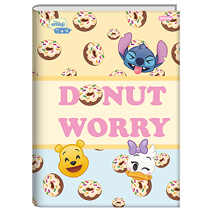 Caderno Brochurão Capa dura 48fls Emoji Disney jandaia
