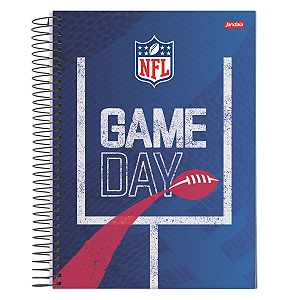 Caderno Espiral Cd 10Mat/160fls NFL Jandaia