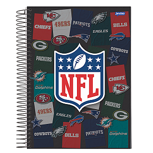 Caderno Espiral Universitário 10Mat/160fls NFL Jandaia