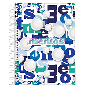 Caderno Espiral Capa dura 10 Matérias Mentos Jandaia
