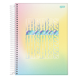 Caderno Espiral Capa dura 160 folhas Mentos Jandaia