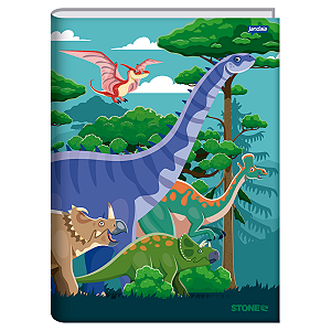 Caderno Brochurão Capa dura 80 folhas S/Pautas Stone jandaia