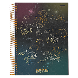 Caderno Espiral Cd 01Mat/96fls Harry Potter Jandaia