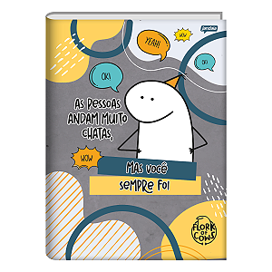 Caderno Brochurão Cd 1/4 The Flork 80 folhas Jandaia