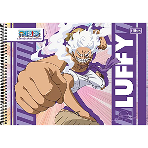 Caderno Cartografia/Desenho Espiral Cd One Piece 80fls Tilibra
