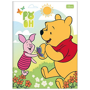 Caderno Brochurão Capa Dura 80 folhas Pooh Tilibra