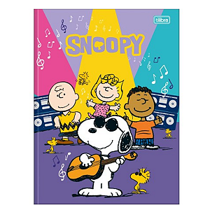 Caderno Brochurão Cd Snoopy 80 folhas Tilibra