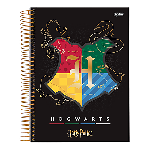 Caderno Espiral Cd 1/4 Pequeno Harry Potter 96fls Jandaia